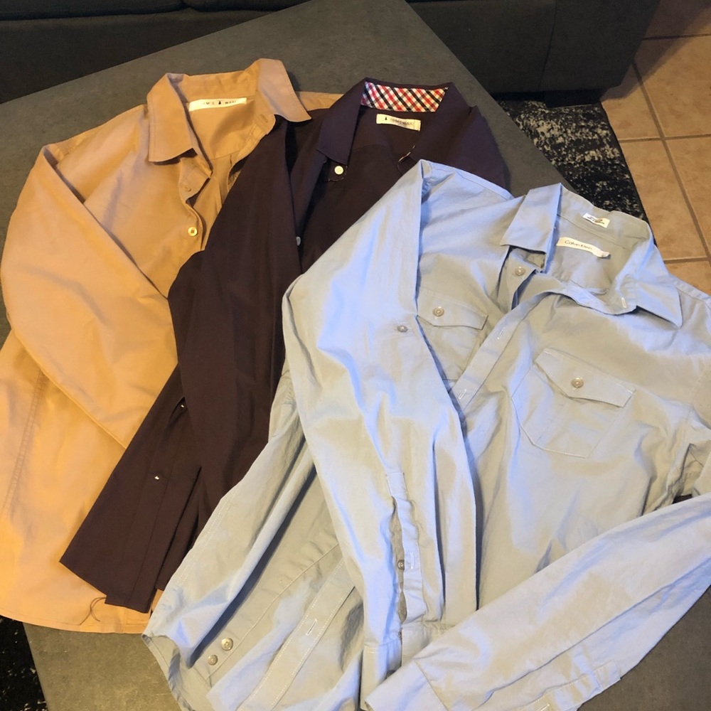 x3 Men’s Large Long-Sleeve Button-down Lot
